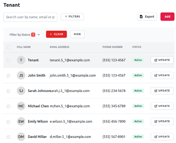 Gestión Simplificada de los Residentes